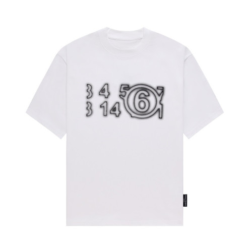 메종마르지엘라 남/녀 크루넥 화이트 반팔티 - Maison Margiela Unisex White Tshirts - mai121x