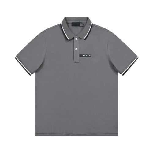 프라다 남성 그레이 폴로 반팔티 - Prada Mens Gray Short sleeved Tshirts - pr342x