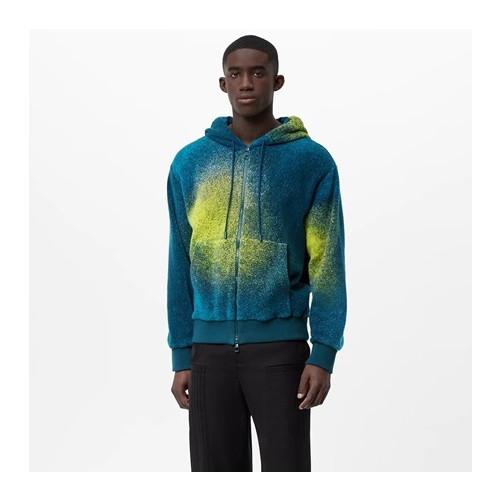 루이비통 남성 블루 후드티 - Louis vuitton Mens Blue Hoodie - lv643x