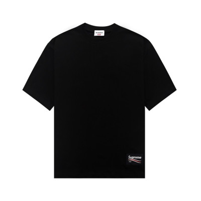 발렌시아가 남성 크루넥 블랙 반팔티 - Balenciaga Mens Black Short sleeved T-shirts - ba210x