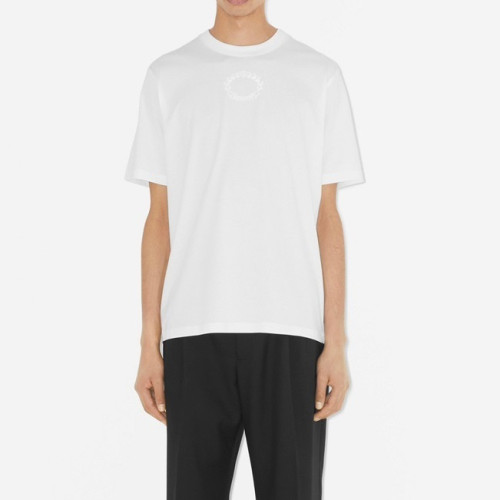 버버리 남성 화이트 크루넥 반팔티 - Burberry Mens White Tshirts - bu124x