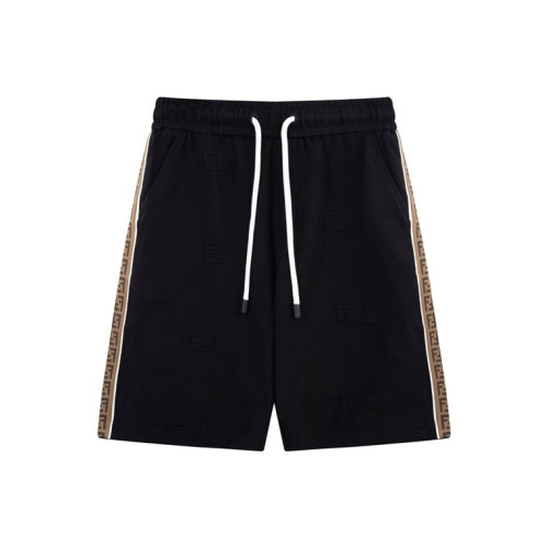 펜디 남성 캐쥬얼 블랙 반바지 - Fendi Mens Black Half-pants - fe78x