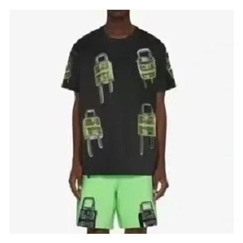 지방시 남성 크루넥 블랙 반팔티 - Givenchy Mens Black Short Sleeved Tshirts - gi201x