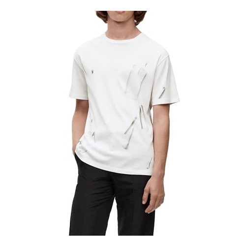 로에베 남/녀 이니셜 화이트 반팔티 - Loewe Unisex White Short sleeved T-shirts - loe704x