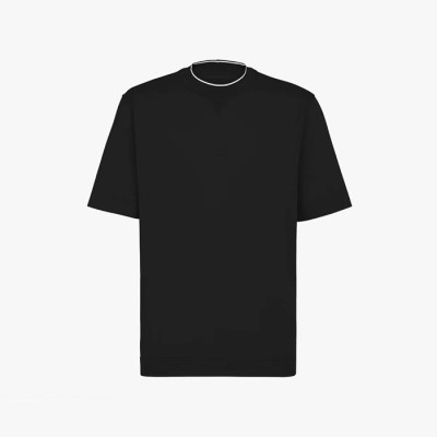 펜디 남성 블랙 크루넥 반팔티 - Fendi Mens Black Short sleeved T-shirts - fe81x