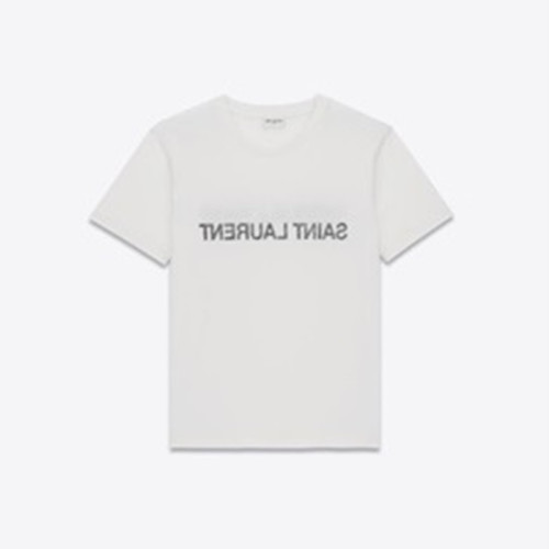 입생로랑 남성 화이트 크루넥 반팔티 - Saint laurent White Short sleeved Tshirts - ysl344x