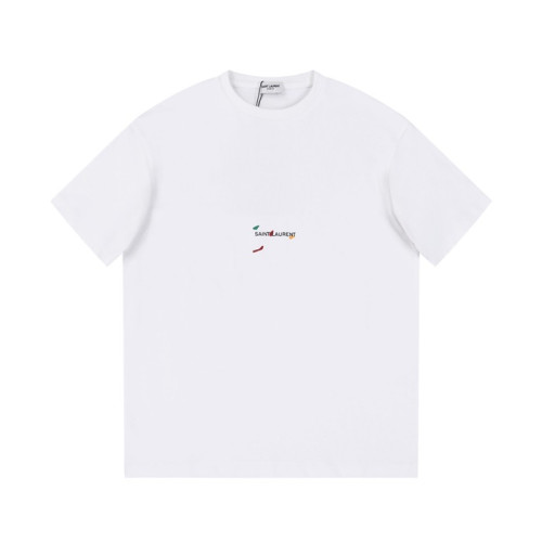 입생로랑 남성 화이트 크루넥 반팔티 - Saint laurent White Short sleeved Tshirts - ysl345x