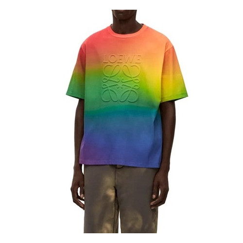 로에베 남/녀 이니셜 그린 반팔티 - Loewe Unisex Green Short sleeved T-shirts - loe709x