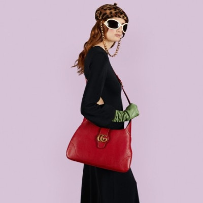 구찌 여성 레드 GG 크로스백- Gucci Womens Red Cross Bag - gu445x