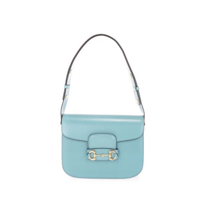 구찌 여성 블루 홀스빗 숄더백- Gucci Womens Blue Shoulder Bag - gu466x