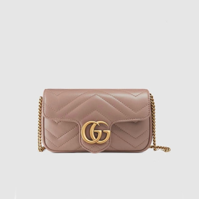 구찌 여성 베이지 슈퍼 미니 마몬트백 - Gucci Womens Beige Marmont Bag - gu514x