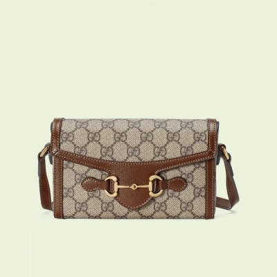 구찌 여성 브라운 미니 홀스빗 폰백 - Gucci Womens Brown Mini Bag - gu519x