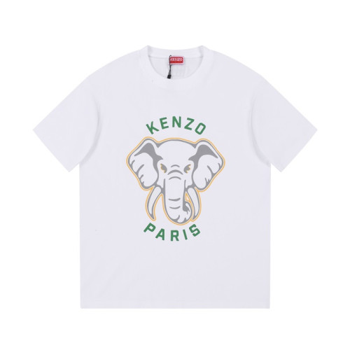 겐조 남/녀 화이트 크루넥 반팔티 - Kenzo Unisex White Tshirts - ken218x