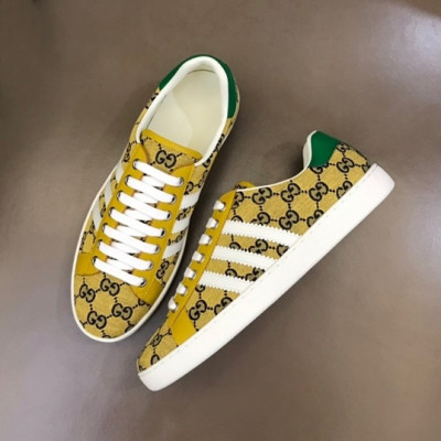 구찌 남/녀 옐로우 스니커즈 - Gucci Unisex Yellow Sneakers- gu558X