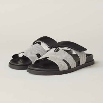 에르메스 여성 블랙 슬리퍼 - Hermes Womens Black Slipper - he103x