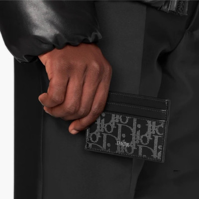 디올 남성 블랙 카드 지갑 - Dior Mens Black Card Wallets - di371x