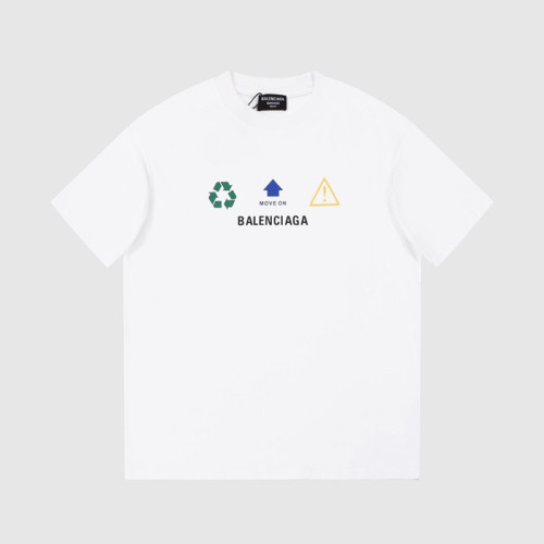 발렌시아가 남성 크루넥 화이트 반팔티 - Balenciaga Mens White Short sleeved T-shirts - ba269x