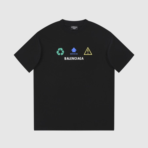 발렌시아가 남성 크루넥 블랙 반팔티 - Balenciaga Mens Black Short sleeved T-shirts - ba270x