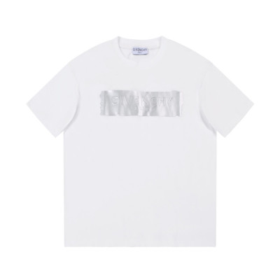 지방시 남성 크루넥 화이트 반팔티 - Givenchy Mens White Short Sleeved Tshirts - gi219x