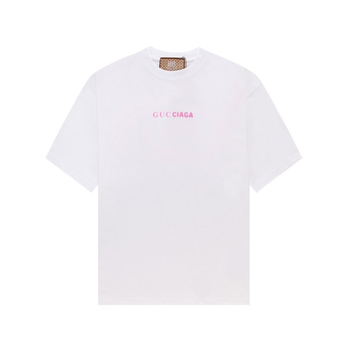 구찌 남/녀 화이트 크루넥 반팔티 - Gucci Unisex White Short sleeved Tshirts - gu573x