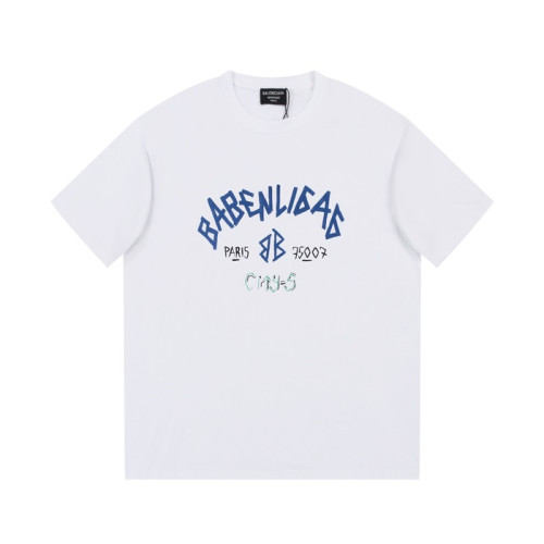 발렌시아가 남성 화이트 크루넥 반팔티 - Balenciaga Mens White Short sleeved Tshirts - ba281x