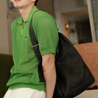 프라다 남성 블랙 크로스백 - Prada Mens Black Cross Bag - pr373x