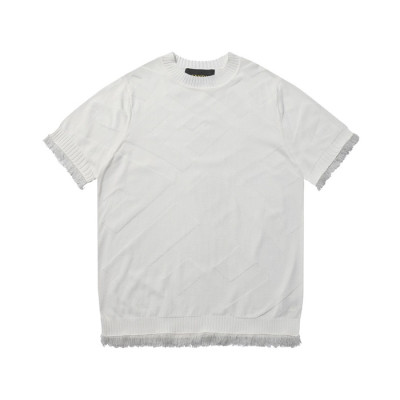 펜디 남성 화이트 크루넥 반팔티 - Fendi Mens White Short sleeved Tshirts - fe89x