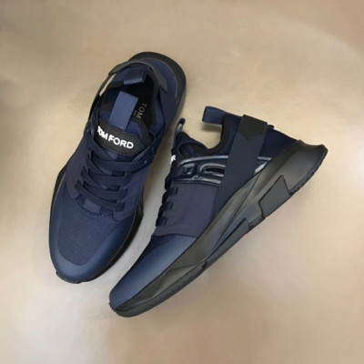 톰포드 남성 캐쥬얼 네이비 스니커즈 - Tom Ford Mens Navy Sneakers - tof50x