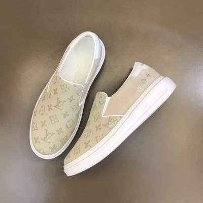 루이비통 남성 모던 베이지 로퍼 - Louis vuitton Mens Beige Loafer - lv743x