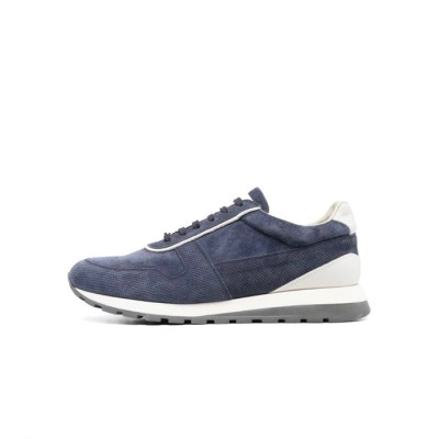 브루넬로쿠치넬리 남성 네이비 스니커즈 - Brunello Cucinelli Mens Navy Sneakers - bru49x