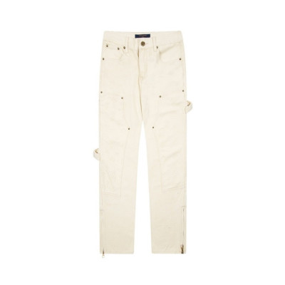 루이비통 남성 아이보리 청바지 - Louis vuitton Mens Ivory Jeans - lv768x