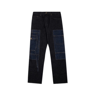 루이비통 남성 블랙 청바지 - Louis vuitton Mens Black Jeans - lv769x