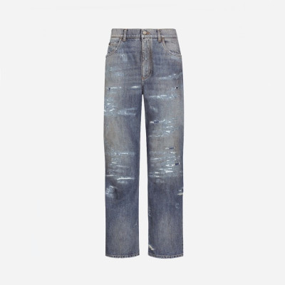 돌체앤가바나 남성 블루 청바지 - Dolce&Gabbana Mens Blue Jeans - dol446x