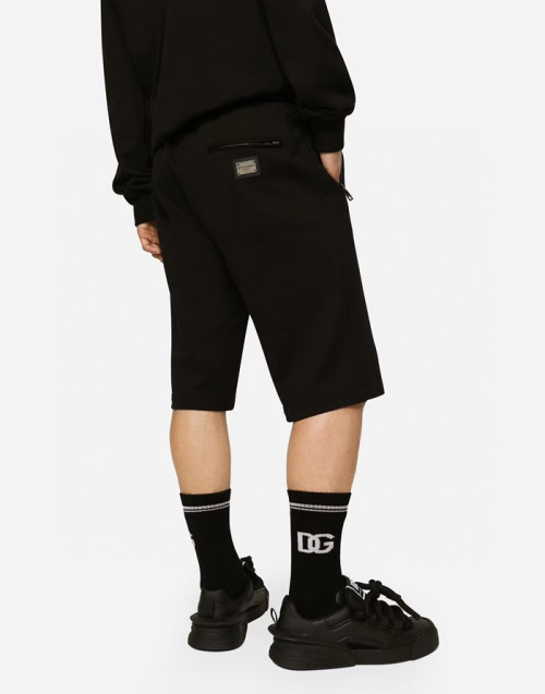 돌체앤가바나 남성 블랙 반바지 - Dolce&Gabbana Mens Black Half-pants - do447x