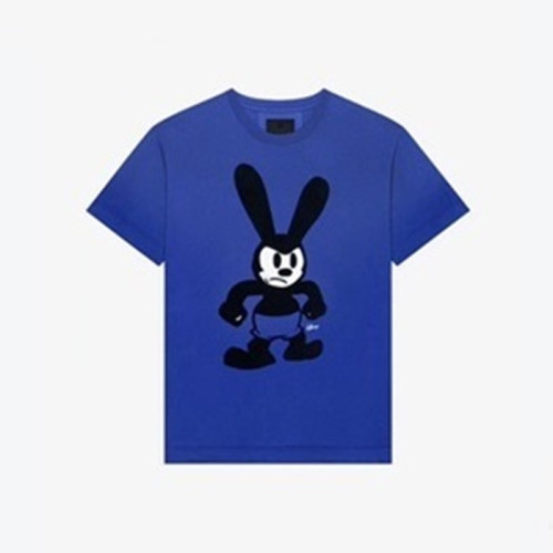 지방시 남성 크루넥 블루 반팔티 - Givenchy Mens Blue Short Sleeved Tshirts - gi230x
