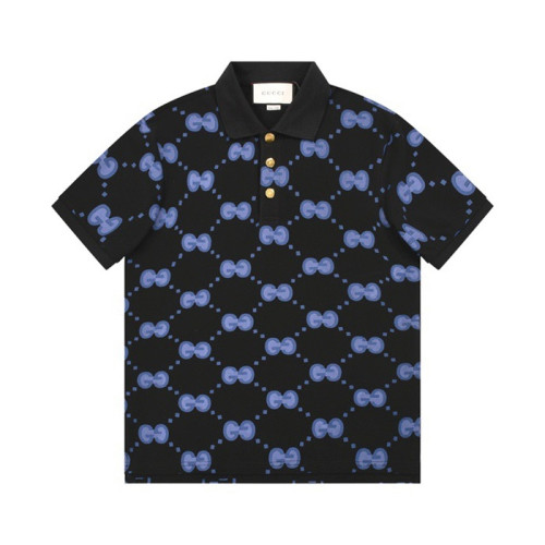 구찌 남/녀 블랙 폴로 반팔티 - Gucci Unisex Black Short sleeved Tshirts - gu596x