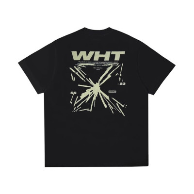 오프화이트 남성 모던 블랙 반팔티 - Off white Mens Black Short sleeved Tshirts - of42x