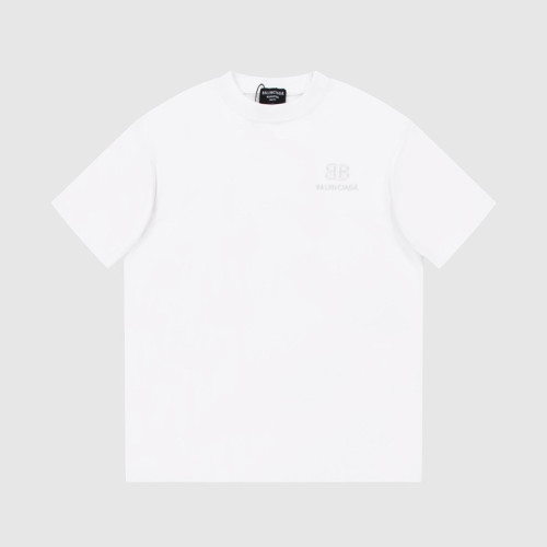 발렌시아가 남성 화이트 크루넥 반팔티 - Balenciaga Mens White Short sleeved Tshirts - ba316x