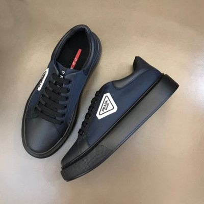 프라다 남성 네이비 스니커즈 - Prada Mens Navy Sneakers - pr418x