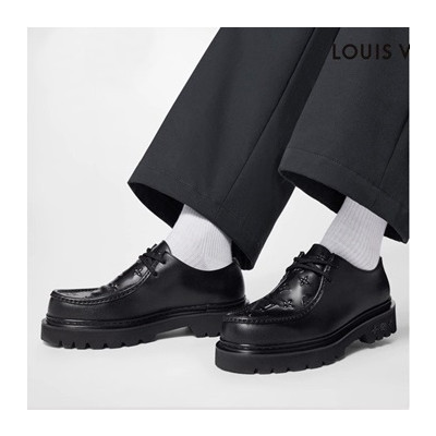 루이비통 남성 블랙 옥스퍼드 - Louis vuitton Mens Black Oxford - lv806x