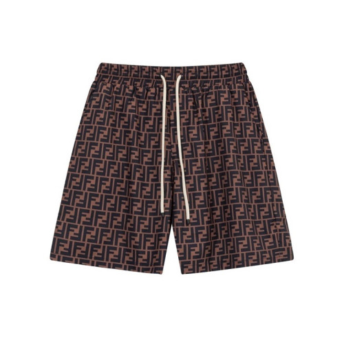 펜디 남성 캐쥬얼 브라운 반바지 - Fendi Mens Brown Half-pants - fe102x