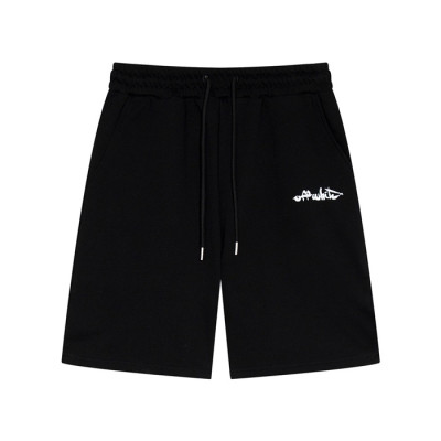 오프화이트 남성 블랙 캐쥬얼 반바지 - Off white Mens Black Half-pants - of48x