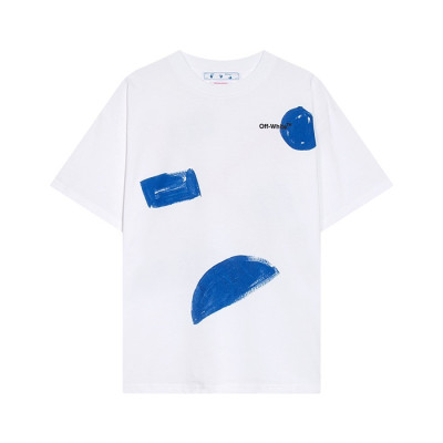 오프화이트 남성 모던 화이트 반팔티 - Off white Mens White Short sleeved Tshirts - of50x