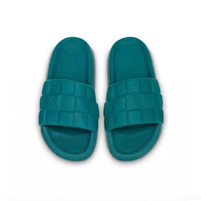 루이비통 남/녀 그린 슬리퍼 - Louis vuitton Unisex Green Slippers - lv850x