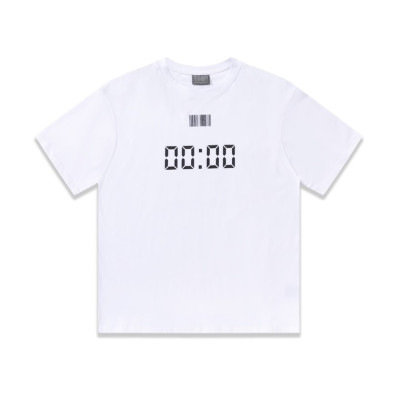 베트멍 남/녀 트렌디 화이트 반팔티 - Vetements Unisex White Tshirts - vet323x