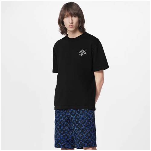루이비통 남성 블루 반바지 - Louis vuitton Mens Blue Half-pants - lv856x