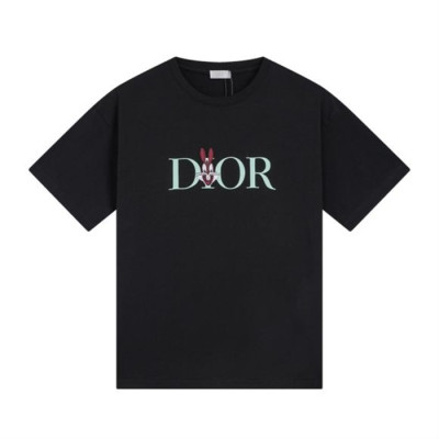 디올 남성 블랙 크루넥 반팔티 - Dior Mens Black Short sleeved Tshirts - di440x