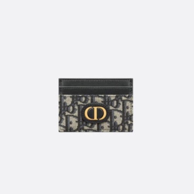 디올 여성 오블리크 카드 지갑 - Dior Womens Navy Card Wallets - di446x