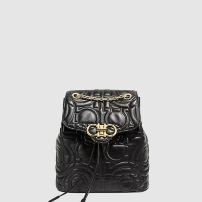 페라가모 여성 블랙 백팩 - Ferragamo Womens Black Bag Pack - sf29x