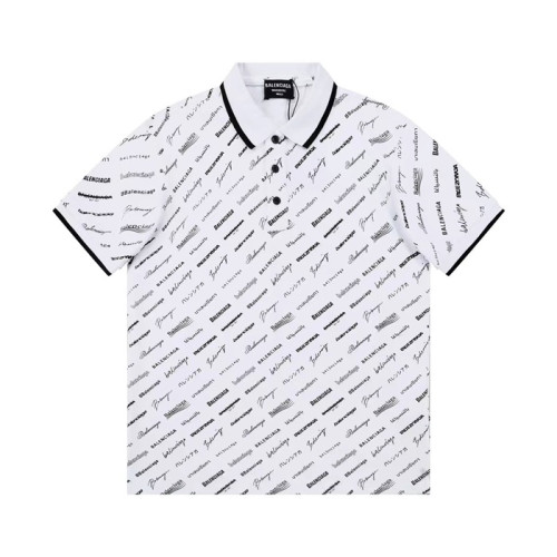 발렌시아가 남성 화이트 폴로 반팔티 - Balenciaga Mens White Short sleeved Tshirts - ba368x